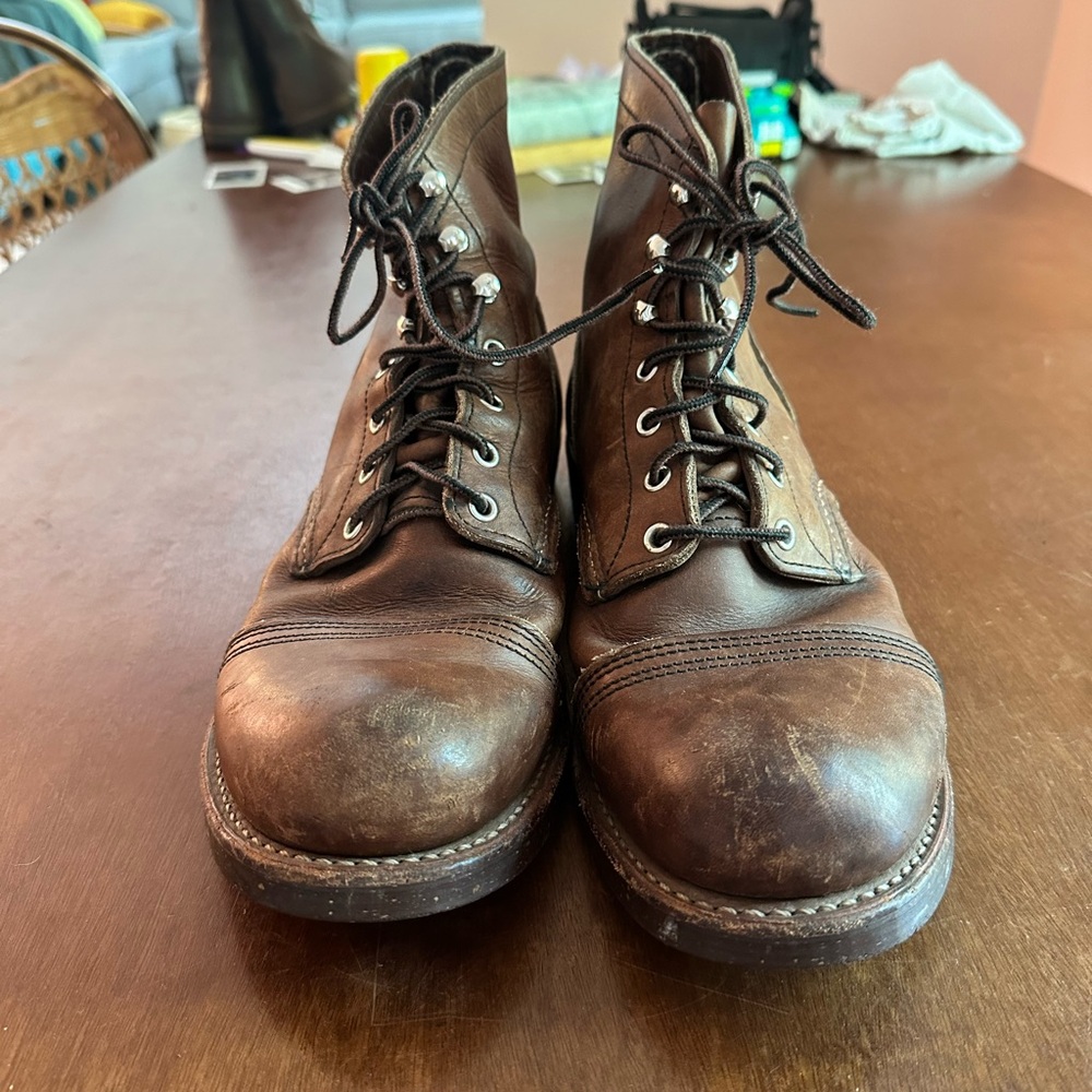Red wing iron ranger 8111 oil resistant cork sole boot. Size 10 1/2 men’s